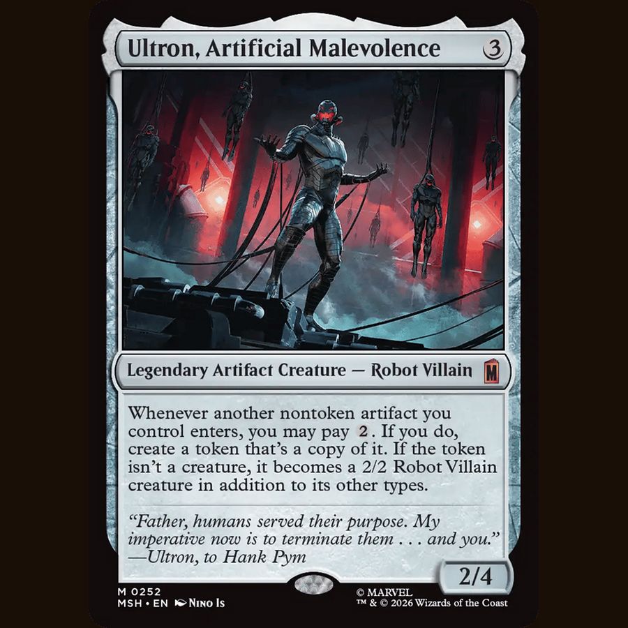 Ultron, Artificial Malevolence [Marvel Super Heroes] full-card image