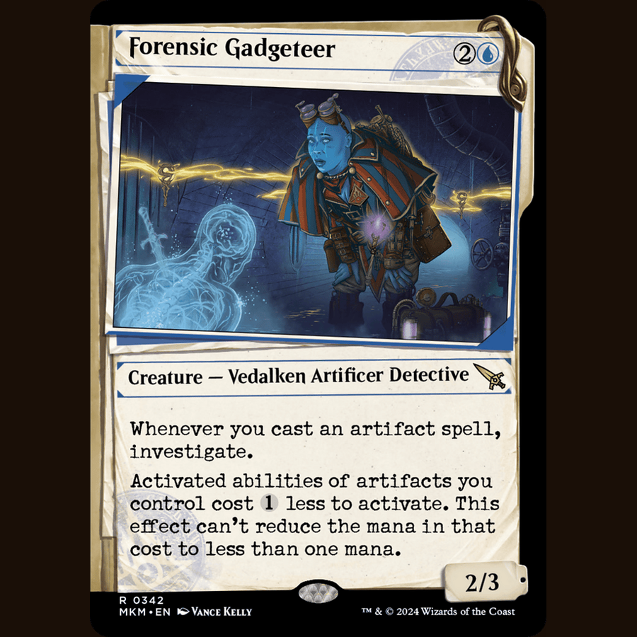 Forensic Gadgeteer (Showcase) [Murders at Karlov Manor] full-card image