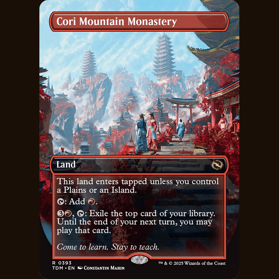 Cori Mountain Monastery (Borderless) [Tarkir: Dragonstorm] full-card image