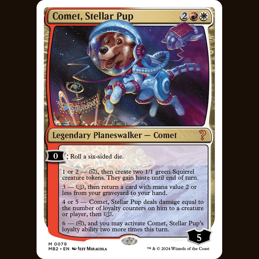 Comet, Stellar Pup (White Border) [Mystery Booster 2] full-card image