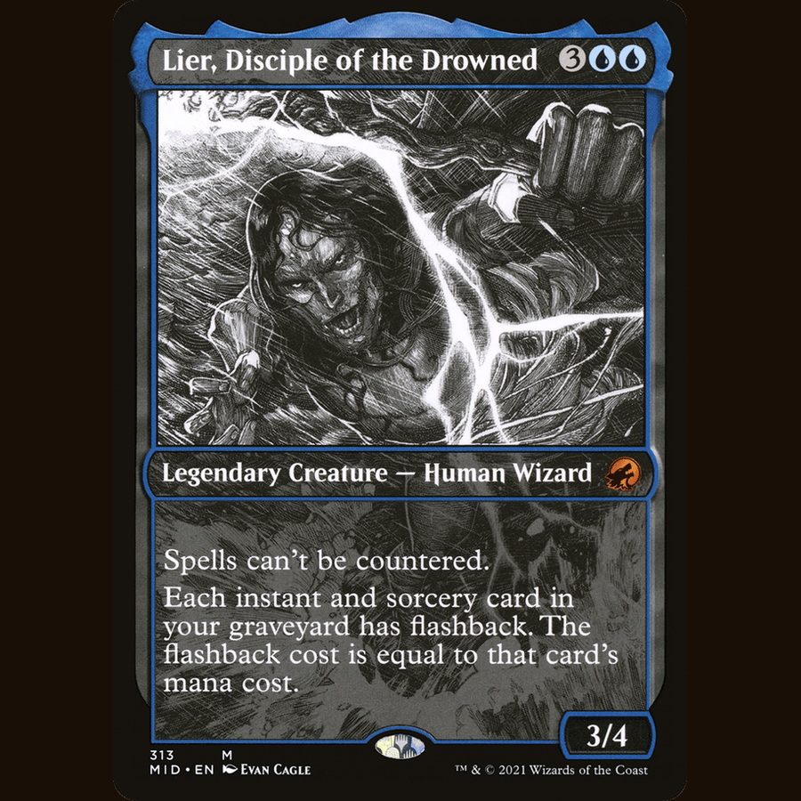 Lier, Disciple of the Drowned (Showcase) [Innistrad: Midnight Hunt] full-card image