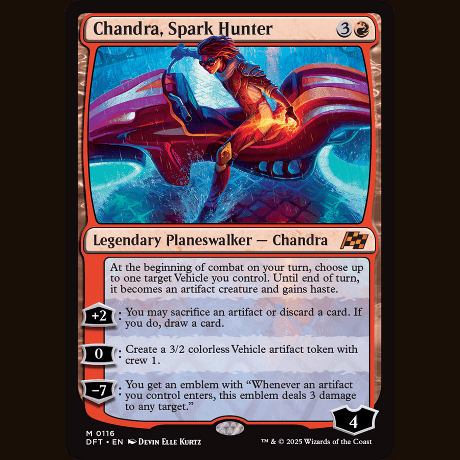Chandra, Spark Hunter [Aetherdrift] full-card image