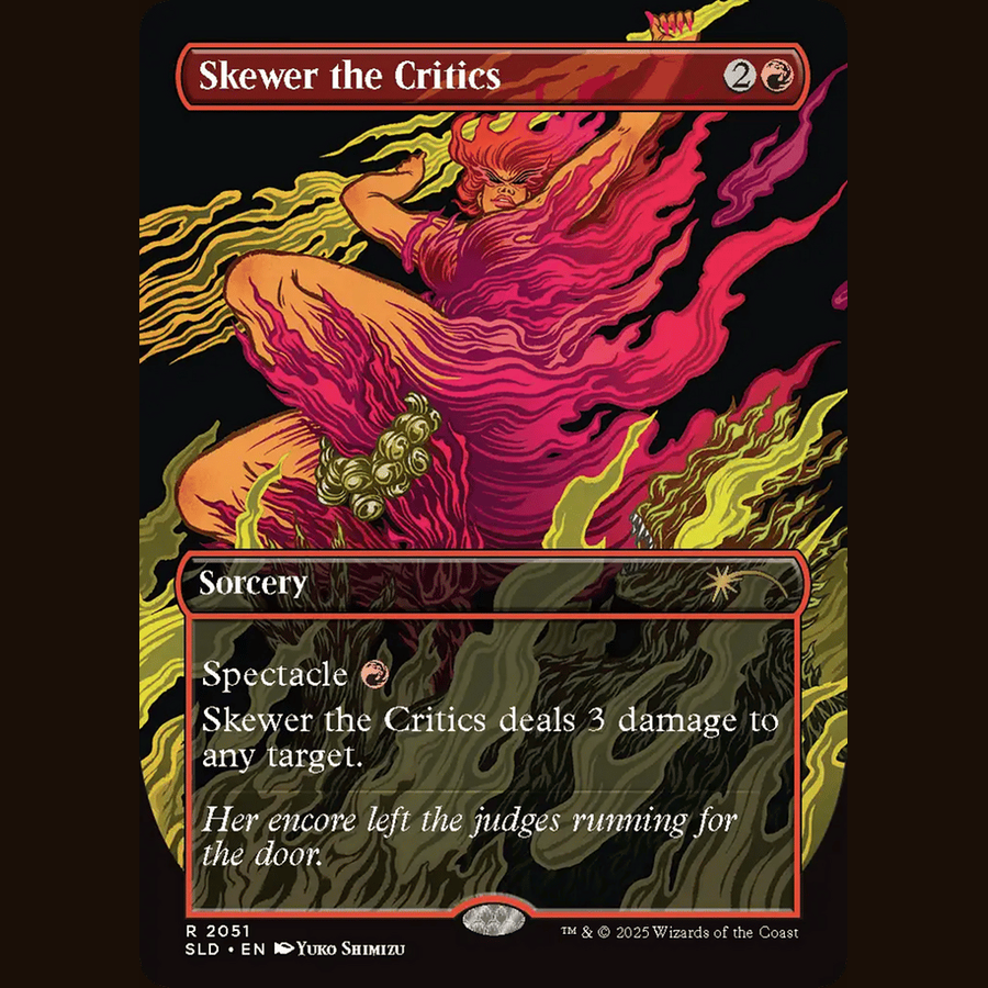 Skewer the Critics (2051) (Rainbow Foil) [Secret Lair Drop Series] full-card image